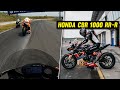 Chasing an Yamaha R1 in HARD TRAFFIC!