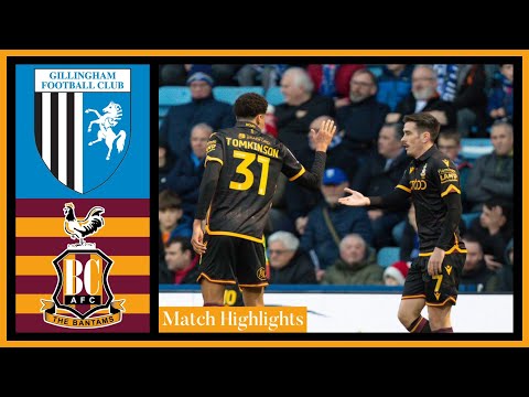 Gillingham Bradford Goals And Highlights