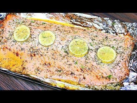 Easy 5 Ingredient Baked Salmon Recipe - Lemon Garlic Butter Salmon