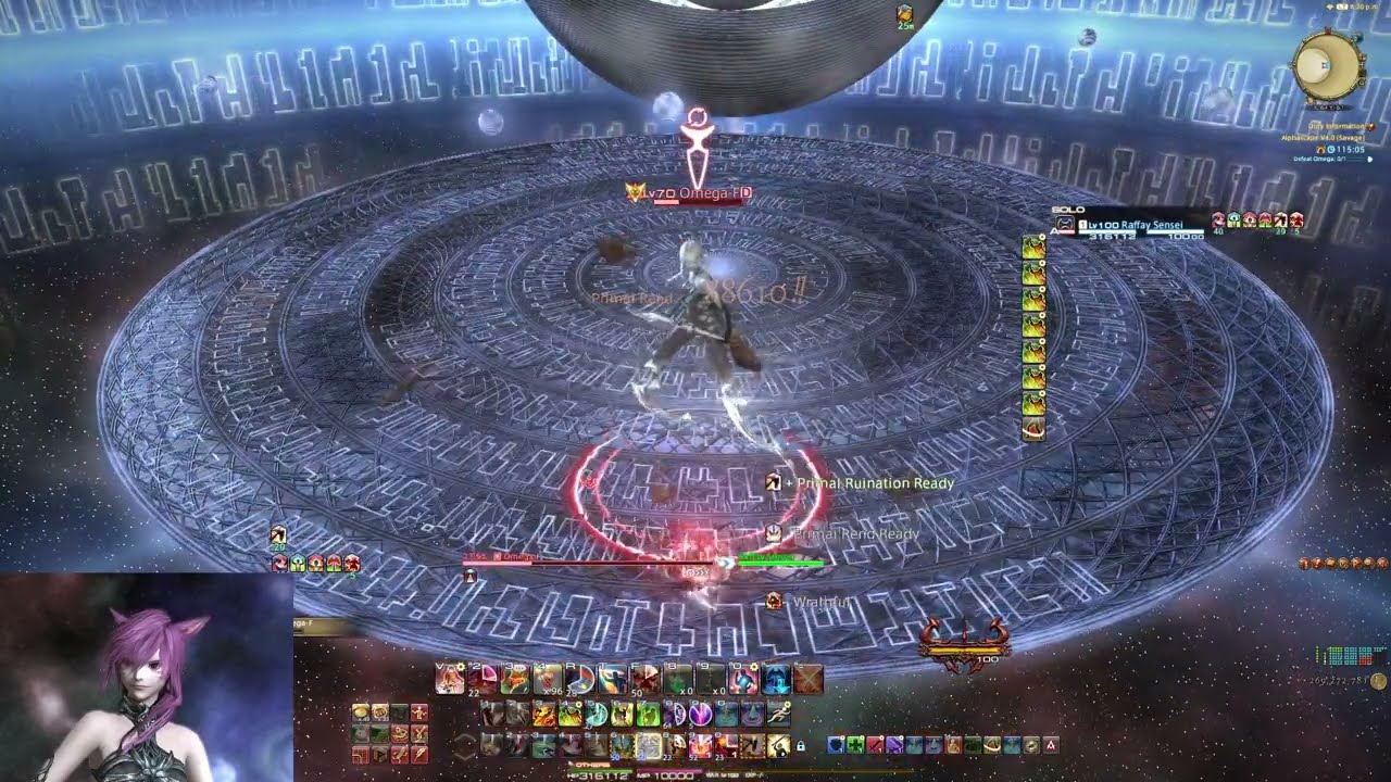 FFXIV- Omega M/F (O12s) Savage WAR solo | Patch 7.0