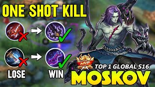 Mobile Legends - Ep.43: [REPLAY] LEGENDARY KILL!!! MOSKOV Full ASPD and  CRIT Item Build and Gameplay 