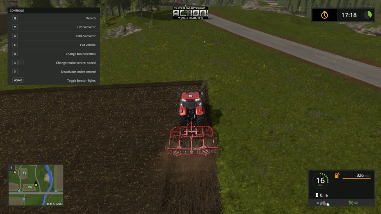 Farming Simulator 2017-Gameplay 8-Cultivating field no. 24 with CaseIH Puma CVX for over 16,000 €
