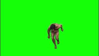 Titan Eren (Attack on Titan) run - Green Screen