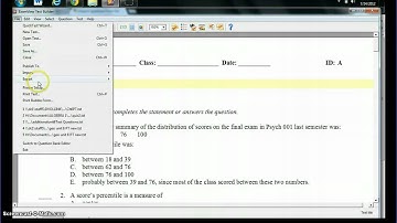 Examview Import to Moodle 2.0+