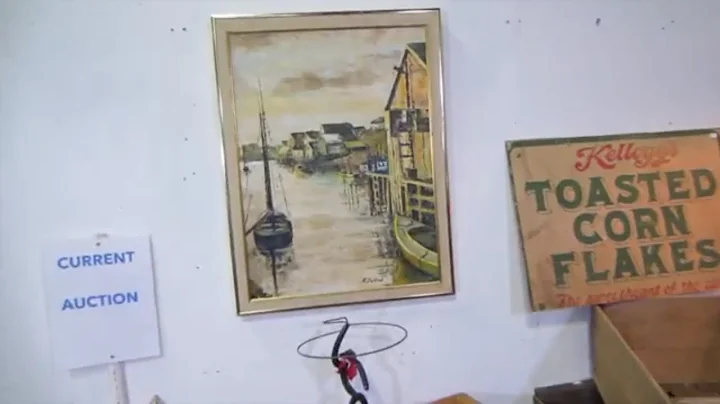 Alice M Dutton Oil Painting-Look What I Found Auct...