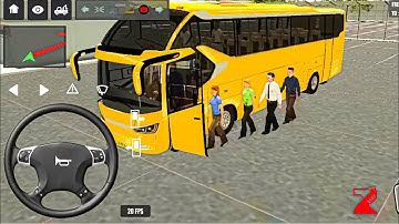 2025 new coach bus simulator 💥 || indonesia bus simulator part-1 #bus​ #game​ #simulator​#aksgamerz​