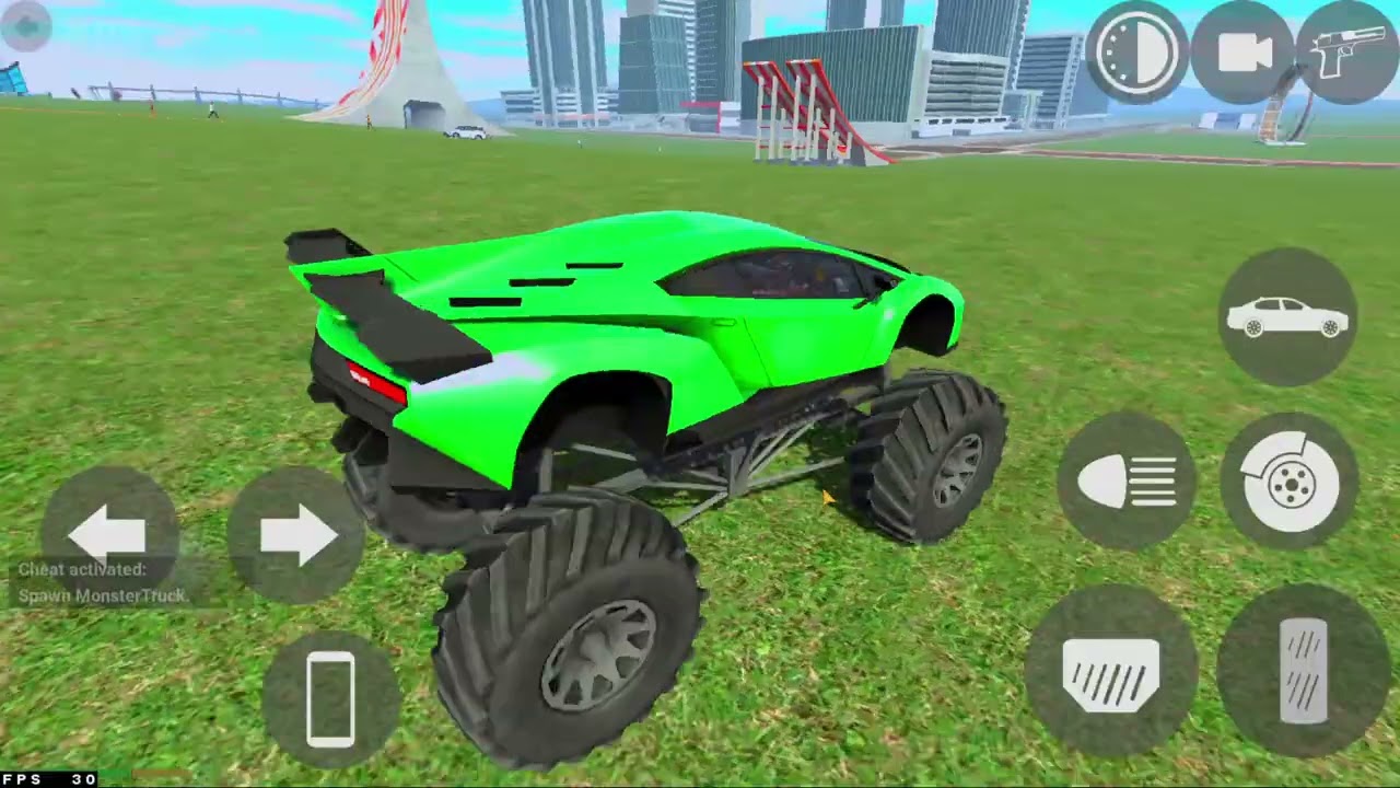 DAY 12 ( POWER OF MONSTER TRUCK LAMBORGHINI 🔥 INDIAN BIKE RIDER 3D GAME