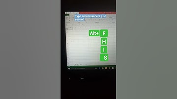 Excel trick type serial numbers just second🤔#subscribe#