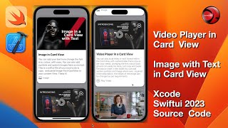 Video Player in Card View - SwiftUI Source Code by QD World Visit qdworld.com