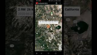 2.9 earthquake mono city, california 6-26-20