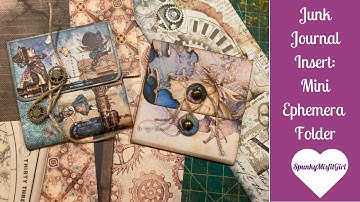 Make a Mini Ephemera Folder with Me - Spunky Misfit Girl