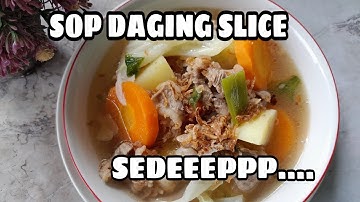 Ternyata enak banget , daging slice dibikin Sop.  Simpel Praktis masaknya, langsung LUDEESSS....
