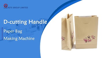 D cutting Handle Square Bottom Paper Bag Making Machine