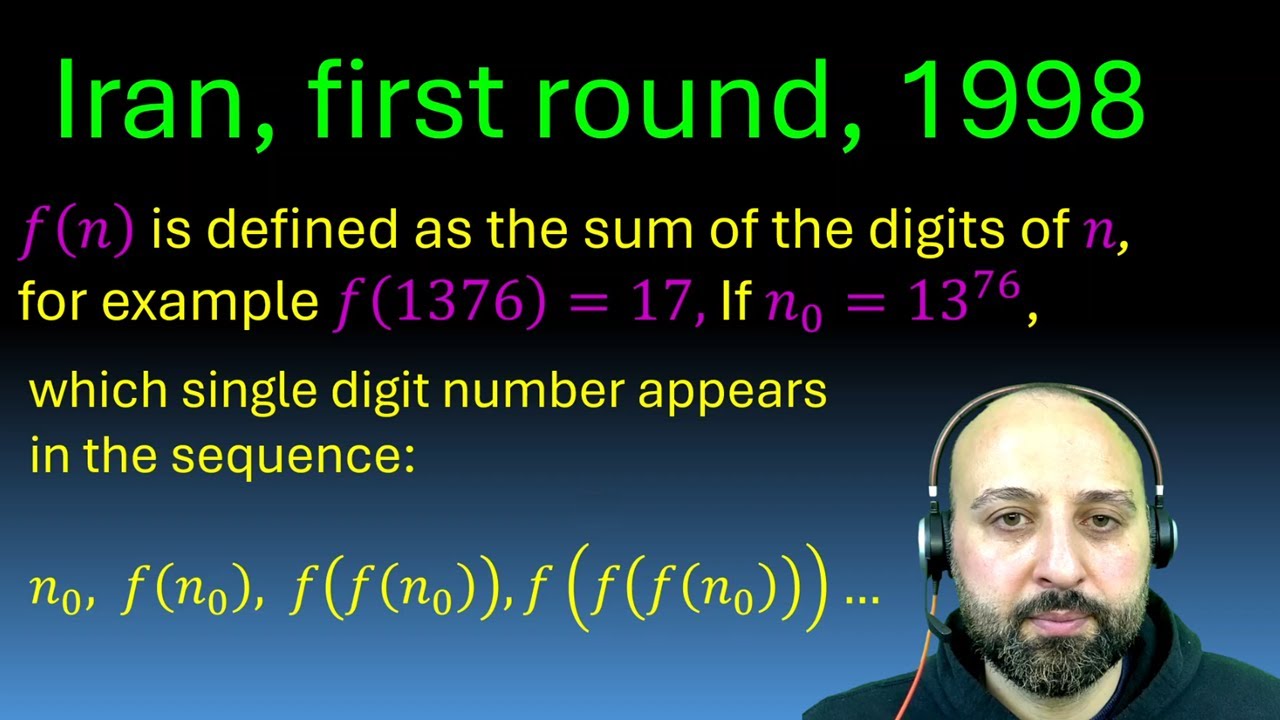 Iran Math Olympiad – First Round 1376 - Topic: Number Theory – Digits of a Number – Exercises – p39