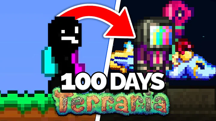 I Spent 100 Days in Terraria "For The Worthy" Mast...