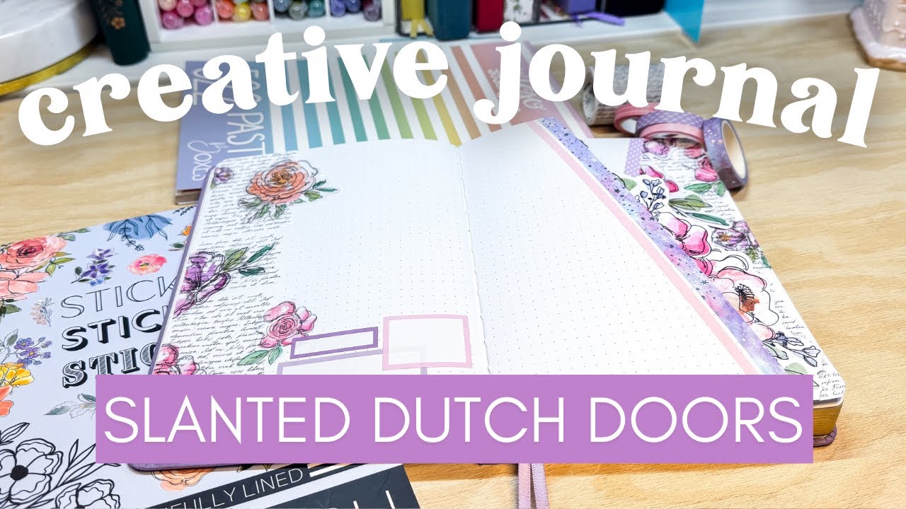 Slanted Dutch Doors in a creative journal for my patron Noel!