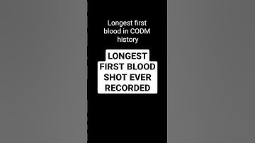 World record first blood? -CODM-