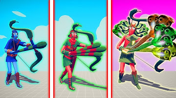 EVOLUTION OF SUPER SNAKE ARCHERS | TABS - Totally Accurate Battle Simulator