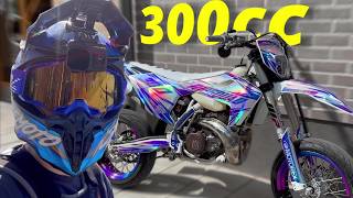 CRAZY 300cc 2-Stroke Supermoto Transformation