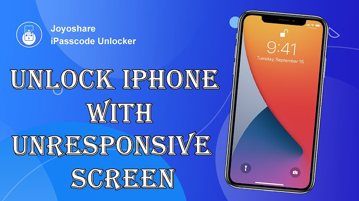How to unlock iphone with unresponsive screen without computer