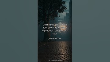 Kafka’s Brutal Truth Never Edit Your Soul #Authenticity