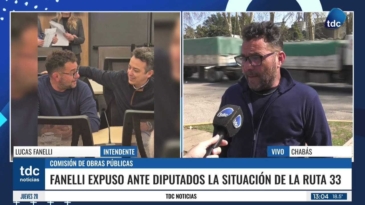 LUCAS FANELLI | CHABÁS LLEVÓ AL CONGRESO EL RECLAMO POR LAS OBRAS Y EL MANTENIMIENTO DE LA RUTA 33