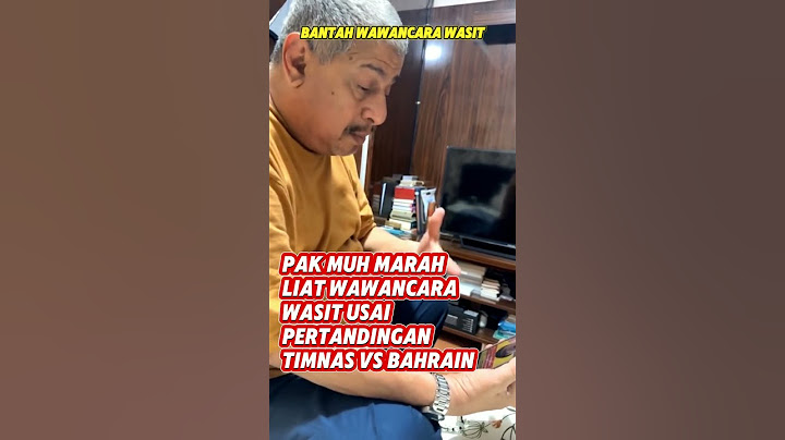 WASIT BAHLULL, PAK MUH MARAH Wawancara Wasit Bahrain #Timnas #Indonesia #Bahrain #pialadunia