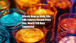 Bitcoin Drop to $84K Fills CME Futures Record Price Gap, Nearly $1B Bets Liquidated