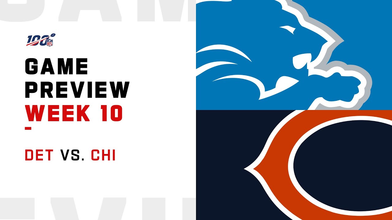 Detroit Lions vs Chicago Bears Week 10 NFL Game Preview - YouTube