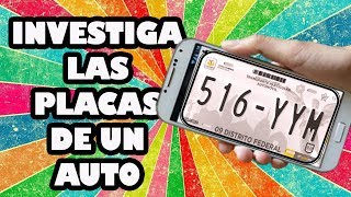 App Investiga Placas De Auto Con Android
