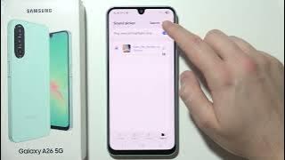 Samsung Galaxy A26 5G: How to Set Up Custom Ringtone