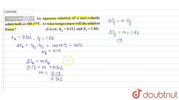 An aqueous solution of a non-volatile solute boils at `100.17^(@)C`. At what temperature will the
