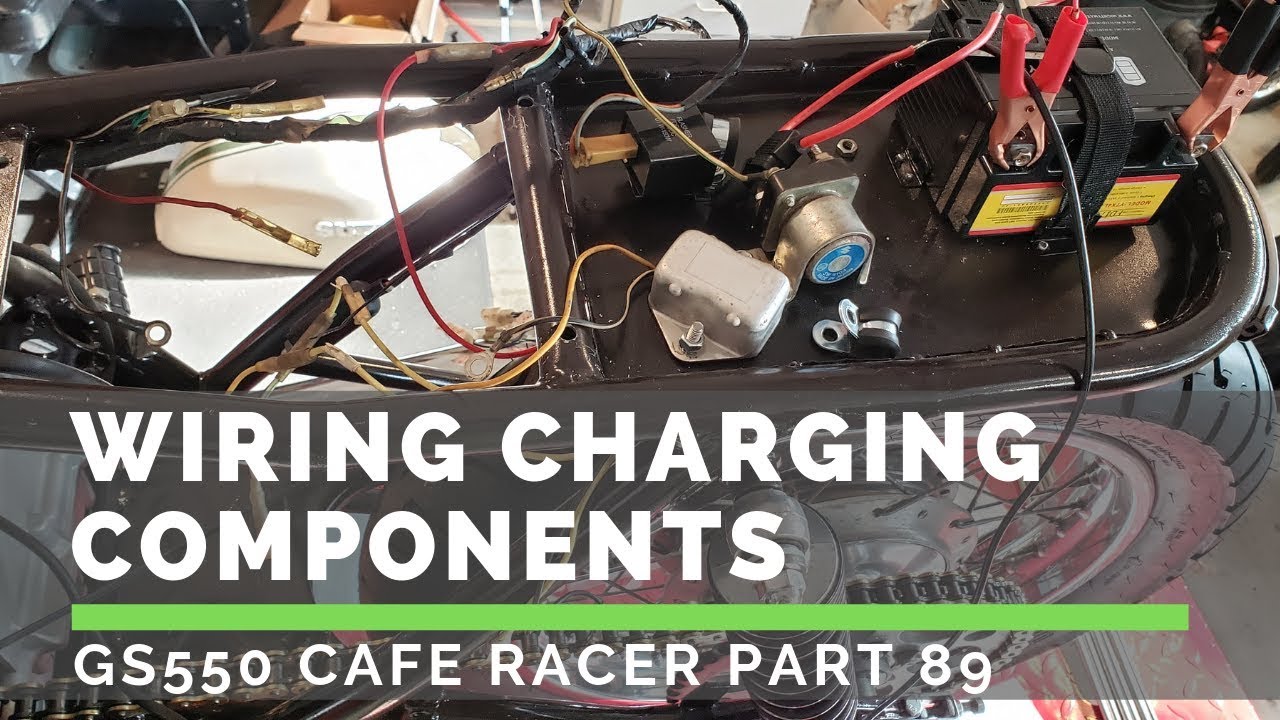 Wiring Electrical Charging Components Gs550 Cafe Racer Build Part 89 Youtube