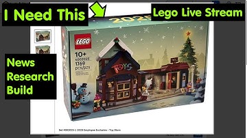 Lego Live Stream | Shocking Bricklink News | New Employee Set | Lego Sales Research Build And More
