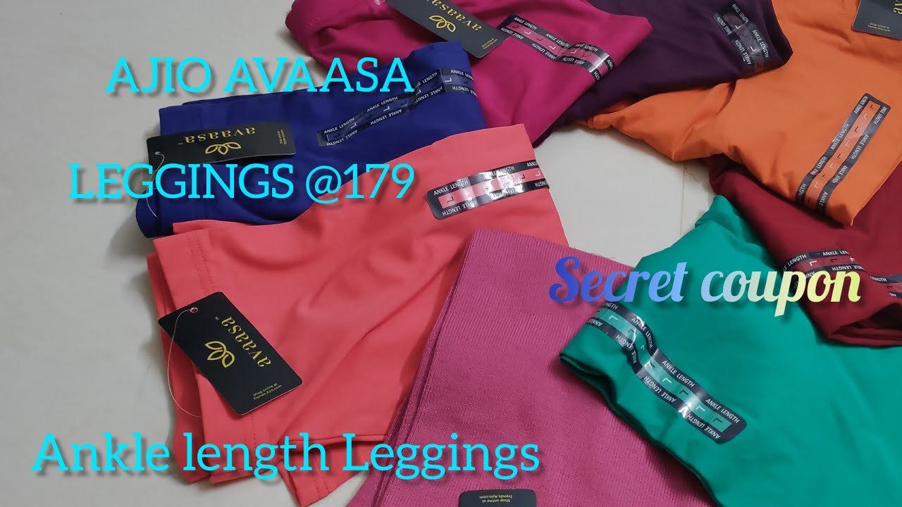 Avaasa Leggings @ 179rs/ With my Tricks you can get Avaasa Leggings@ 153rs  also #Trends @AjioLife - YouTube