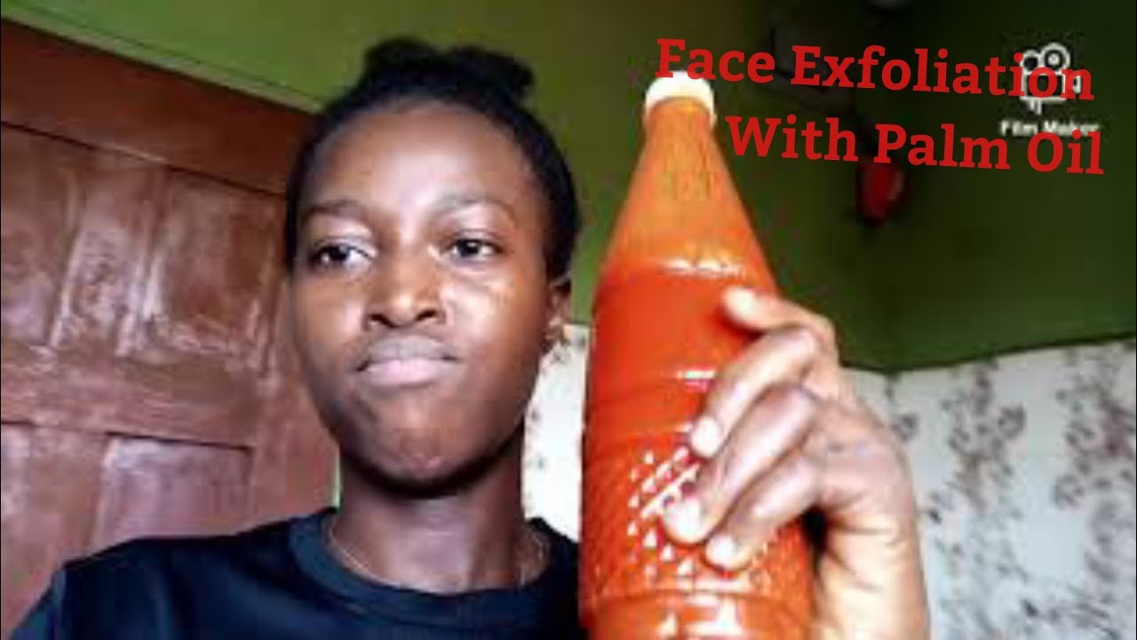 How To Exfoliate Your Face Naturally With Palm Oil/Home Remedy/DIY