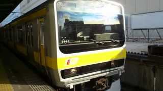 E231系900番台八ミツB901編成 中央総武線中野行き 船橋駅を発車