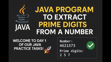 Java Program to Extract Prime Digits from a Number