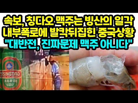 중국 <strong>칭다오</strong> 맥주는 빙산의 일각내부폭로에 발칵뒤집힌 중국상황 &amp;quot;대반전, 진짜문제 <strong>맥주</strong> 아니다&amp;quot;