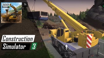 Construction simulator 3 Android gameplay Landslide Part #3