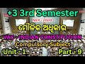 VAC INDIAN CONSTITUTION // ମୌଳିକ ଅଧିକାର // +3 3rd Semester // Unit - 1 // Part - 9 // NEP -2020