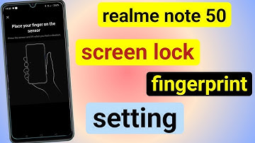 realme note 50 screen lock fingerprint kaise lagaye | realme note 50 fingerprint settings