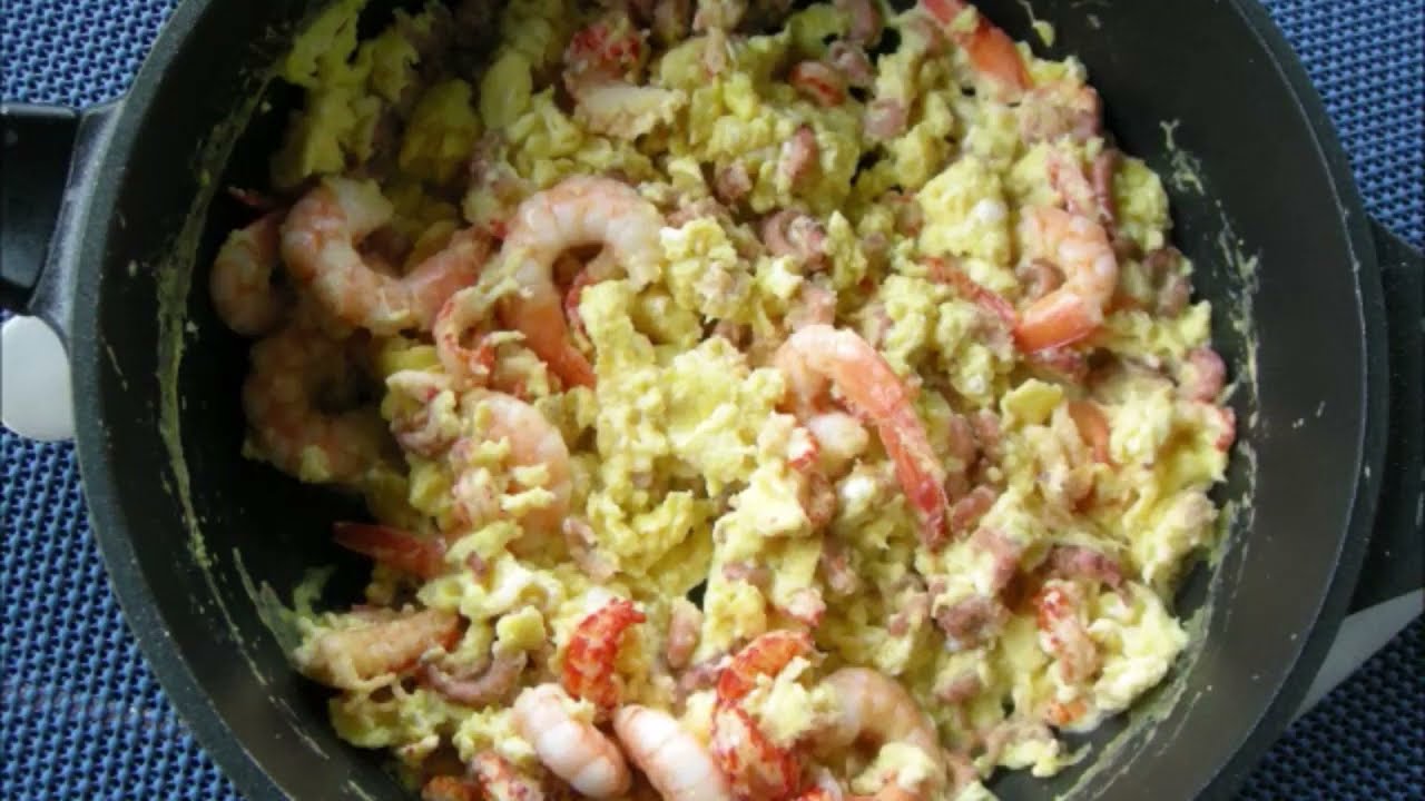 Rührei mit Krabben - YouTube