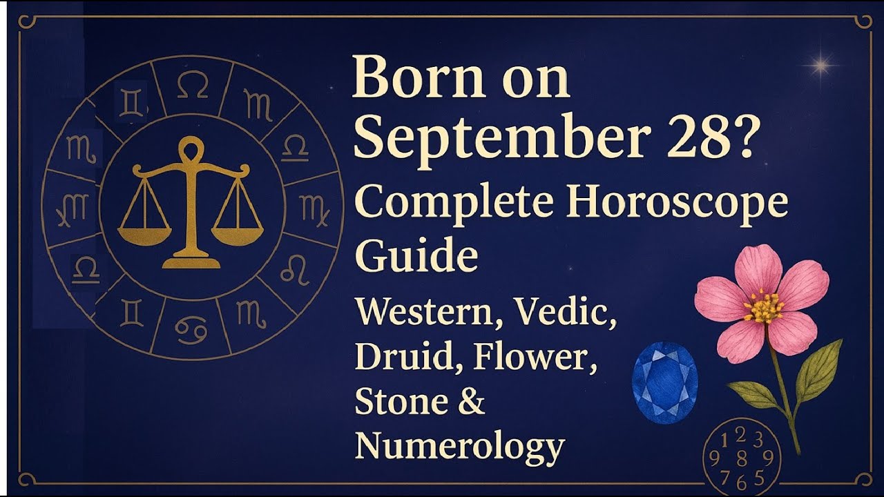 Родились 28 сентября? Полный гороскоп: западный, ведический, друидический, цветочный, каменный и ...