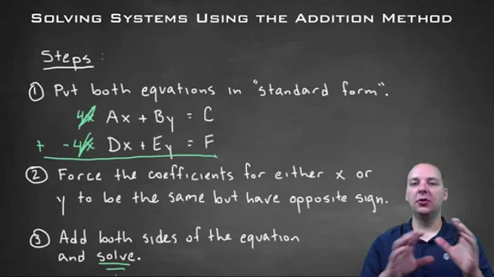 Solving Systems Using the Addition Method