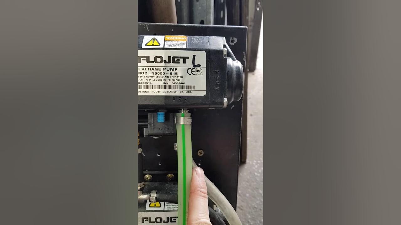 Changing out a flojet Syrup pump YouTube