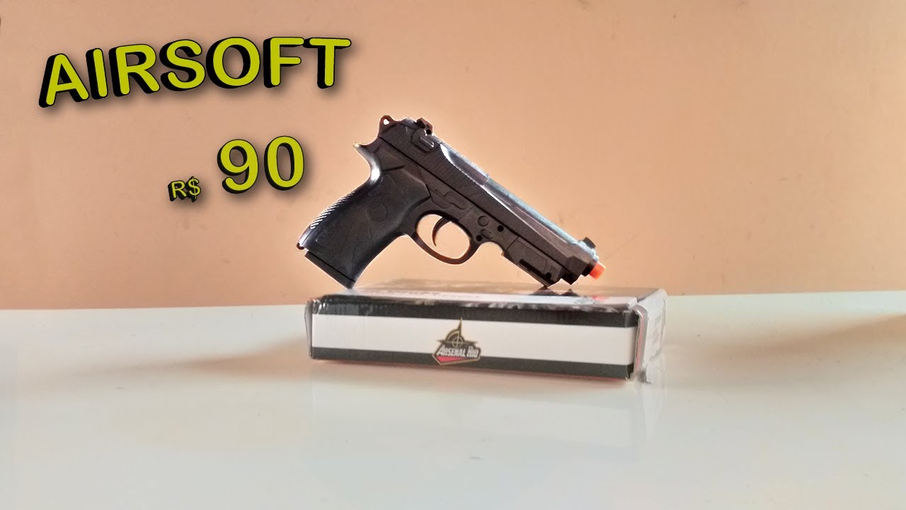 AIRSOFT POR MENOS DE 100 REAIS !!! * BERETTA 90 TWO ARSENAL RIO* 