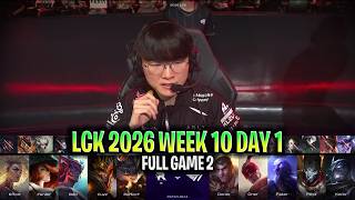 T1 vs KT GAME 2 LCK 2026 W10D1 | FULL GAME | T1 vs KT ROLSTER G2 LCK 2026