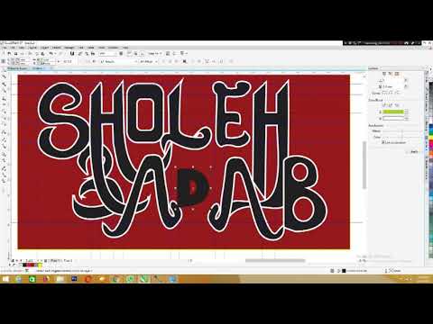 TUTORIAL BELAJAR BIKIN FONT  DESAIN  MOCKUP KAOS  UNTUK KAOS  