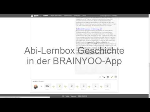 Abi-Lernbox Geschichte - mit BRAINYOO für die Prüfung lernen